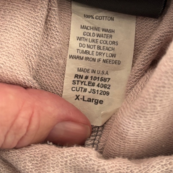 Bija Flare Sweatpants in Gray & Pale Pink - XL - Picture 8 of 9